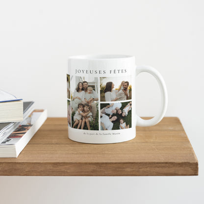 Mug Fin d'année Blanc Noël en photo photo N° 4