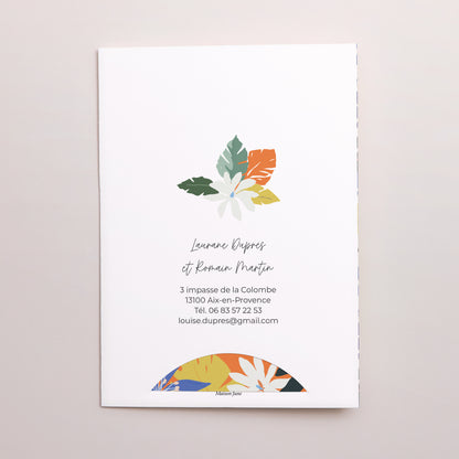 Faire-part Mariage Pochette 2 cartes Bouquet d’émotions photo N° 5