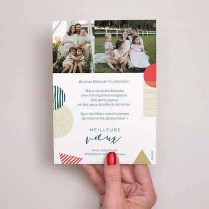 Carte de Noel Fin d'année Portrait Magie en Formes photo N° 3