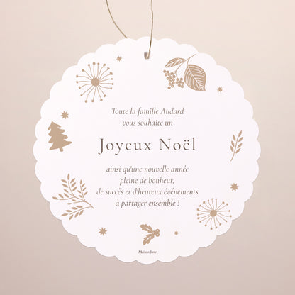 Carte de voeux Fin d'année À suspendre Traditions de Noël photo N° 2