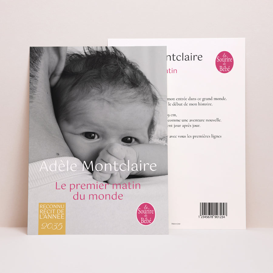 Faire-part Naissance Grand format rectangle Le Premier Matin du Monde photo