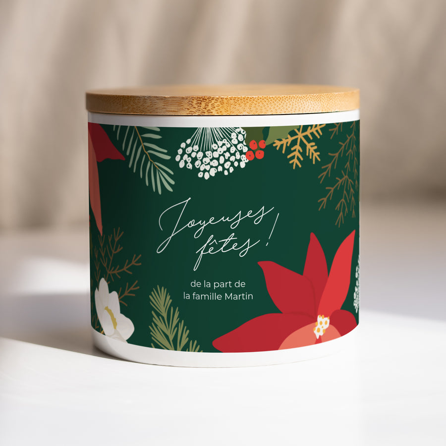 Pot en céramique Fin d'année 48 cl Herbier de Noël photo