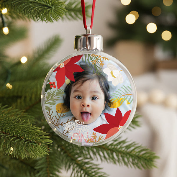 Boule de Noël Fin d'année Ronde Herbier de Noël photo