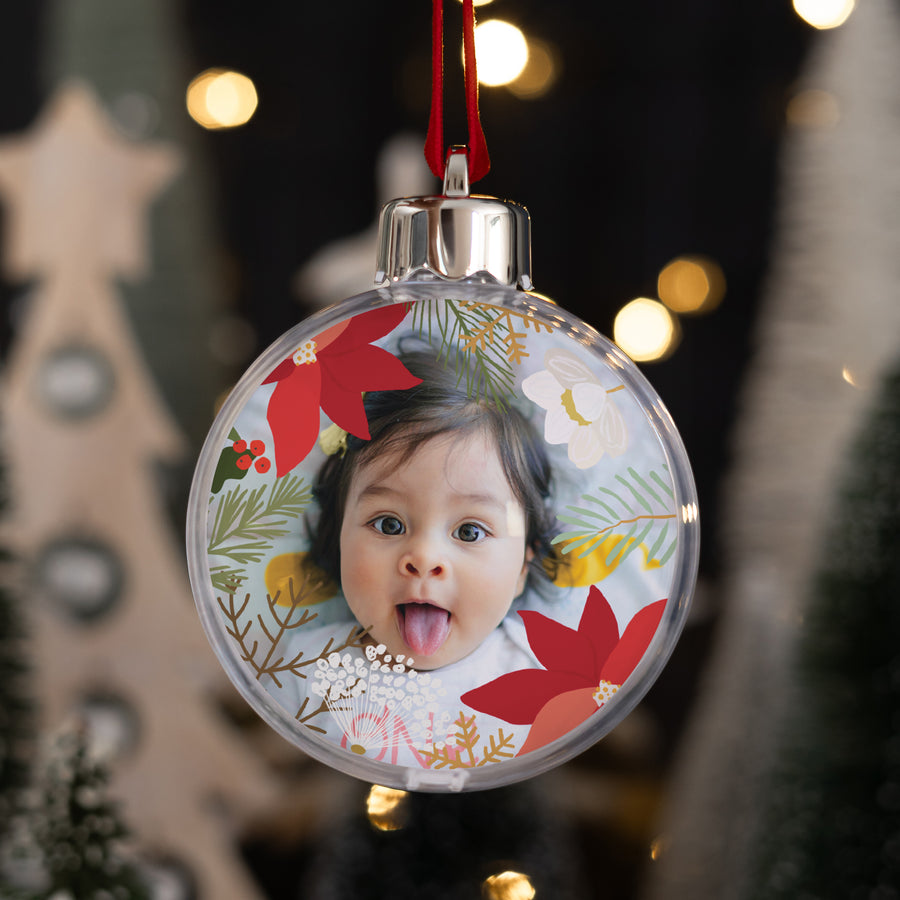 Boule de Noël Fin d'année Ronde Herbier de Noël photo