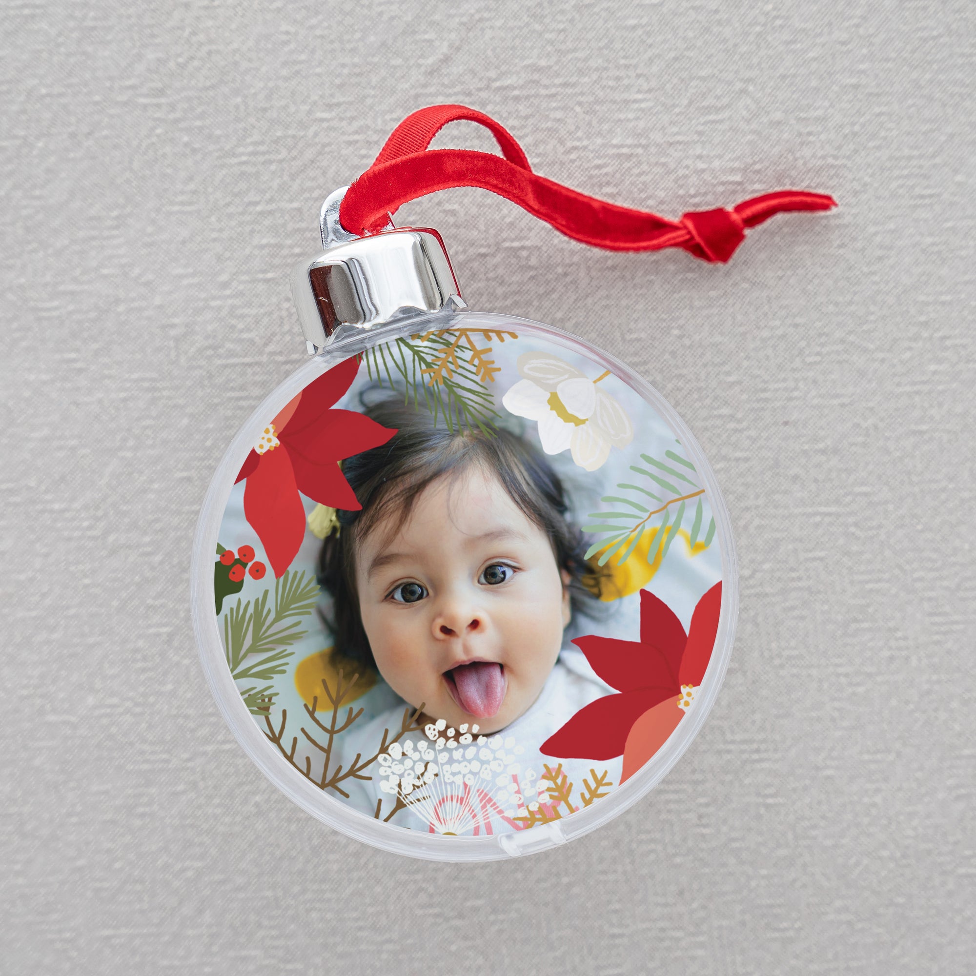 Boule de Noël Fin d'année Ronde Herbier de Noël photo N° 2