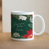 Mug Fin d'année Blanc Herbier de Noël photo N° 1