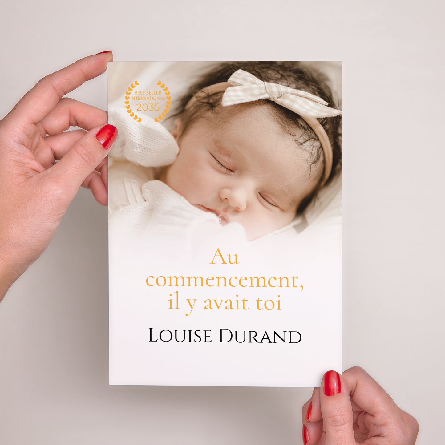 Faire-part Naissance Grand format rectangle Au commencement... photo N° 2