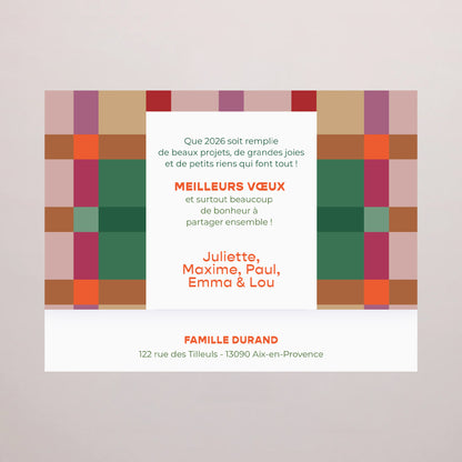 Boite chocolat personnalisée Fin d'année 6 chocolats Colorful Christmas photo N° 4