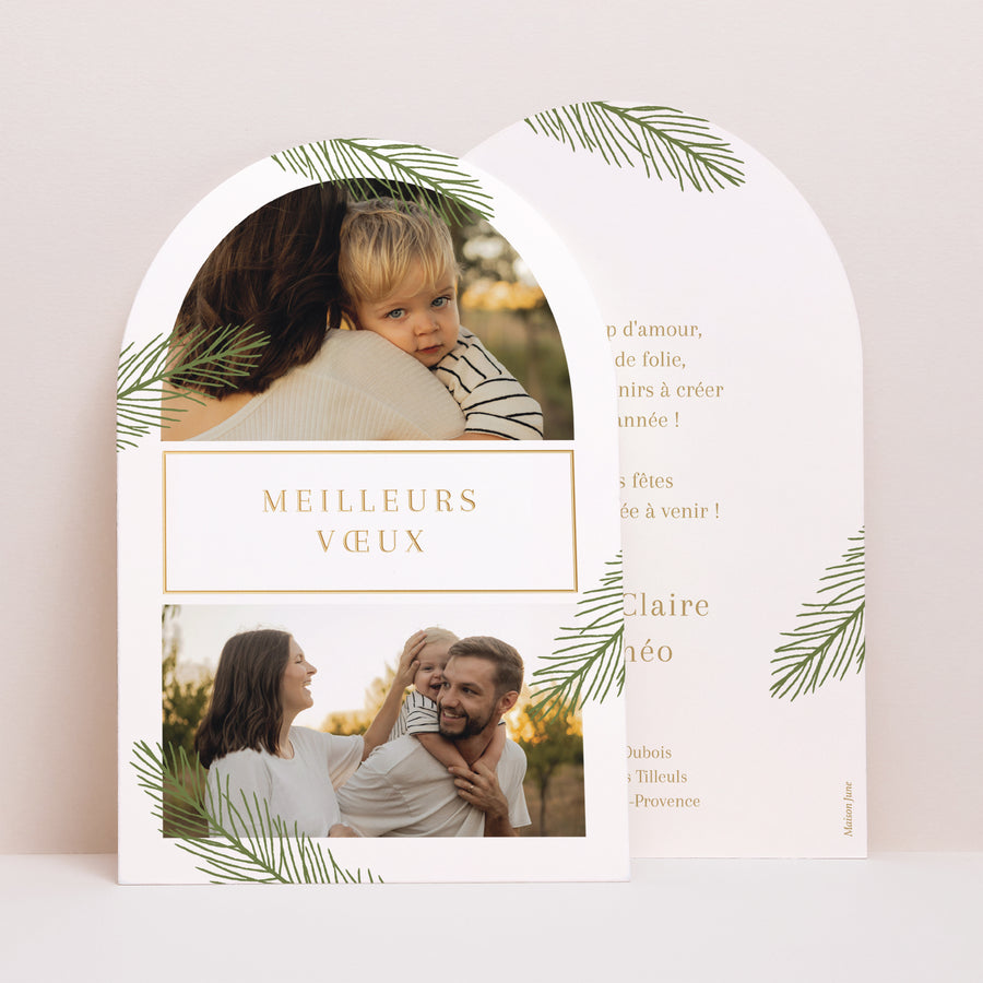 Carte de Noel Fin d'année Arche Focus Noël photo