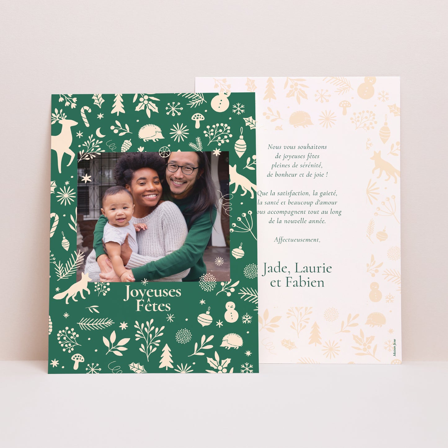 Carte de Noel Fin d'année Portrait Christmas Mood photo N° 1