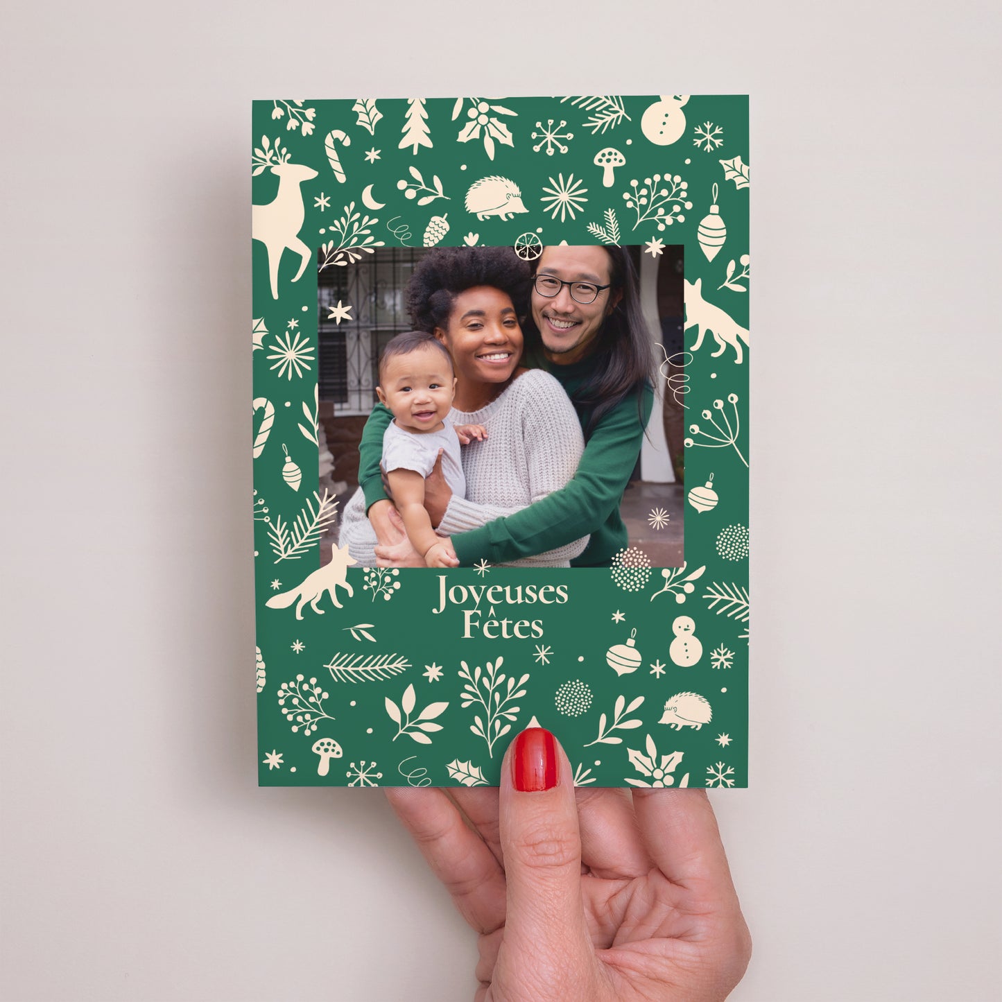 Carte de Noel Fin d'année Portrait Christmas Mood photo N° 2