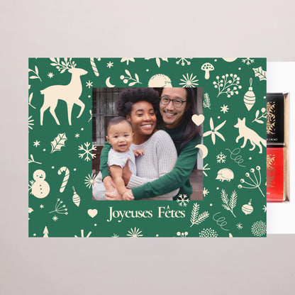 Boite chocolat personnalisée Fin d'année 6 chocolats Christmas Mood photo N° 2