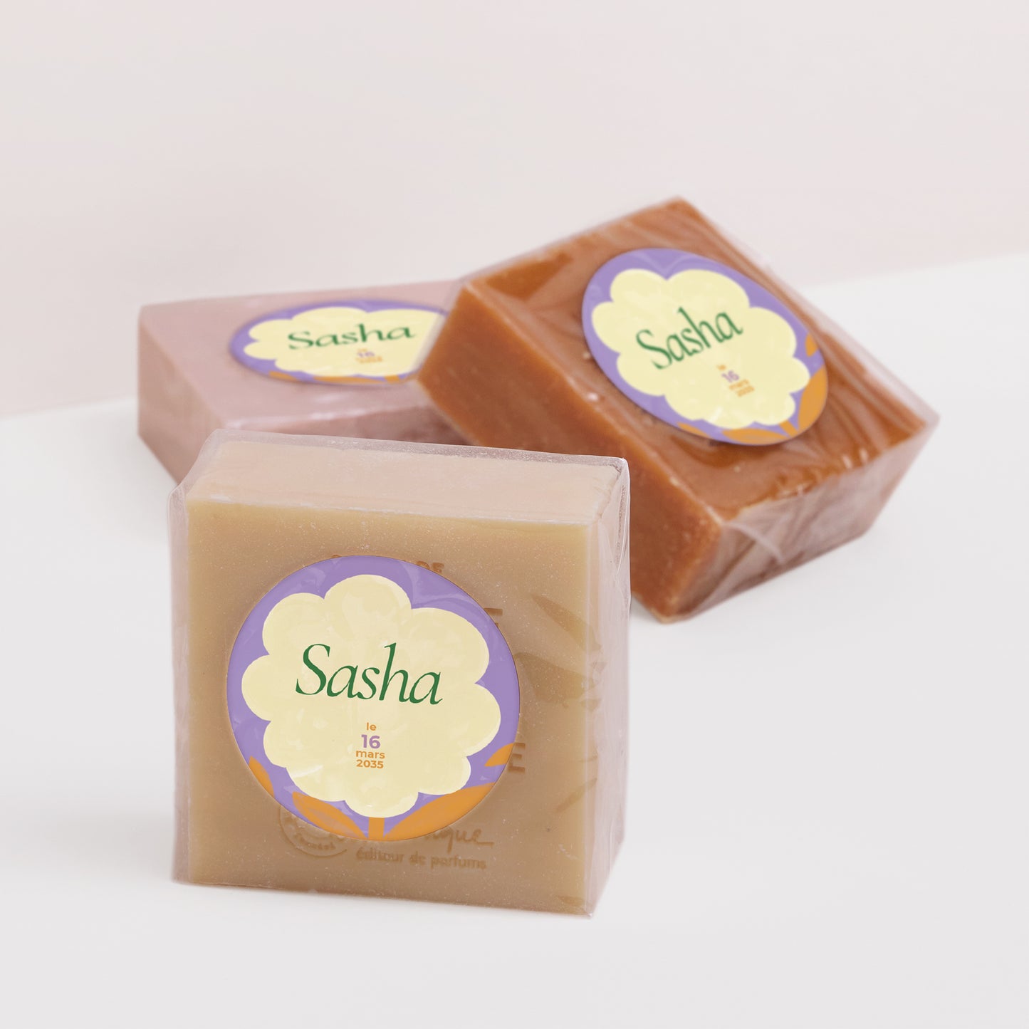 Sticker Naissance Rond Full Flower photo N° 2