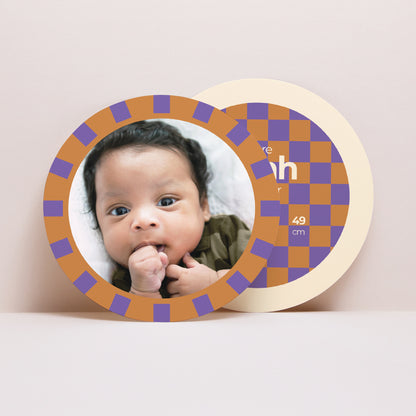 Faire-part Naissance Pochette disque Blueberry and Chocolate photo N° 4