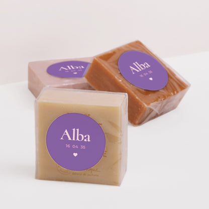 Sticker Naissance Rond Un tout doux petit chou photo N° 2