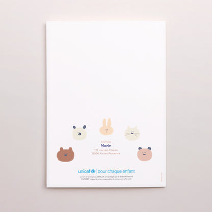 Faire-part Naissance Portrait double volet Petites Bouilles photo N° 3