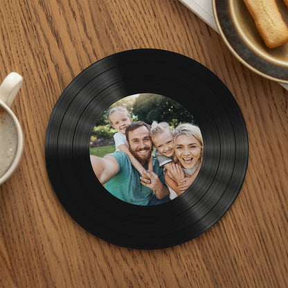 Tapis de souris Rond Rétro Groove photo N° 1