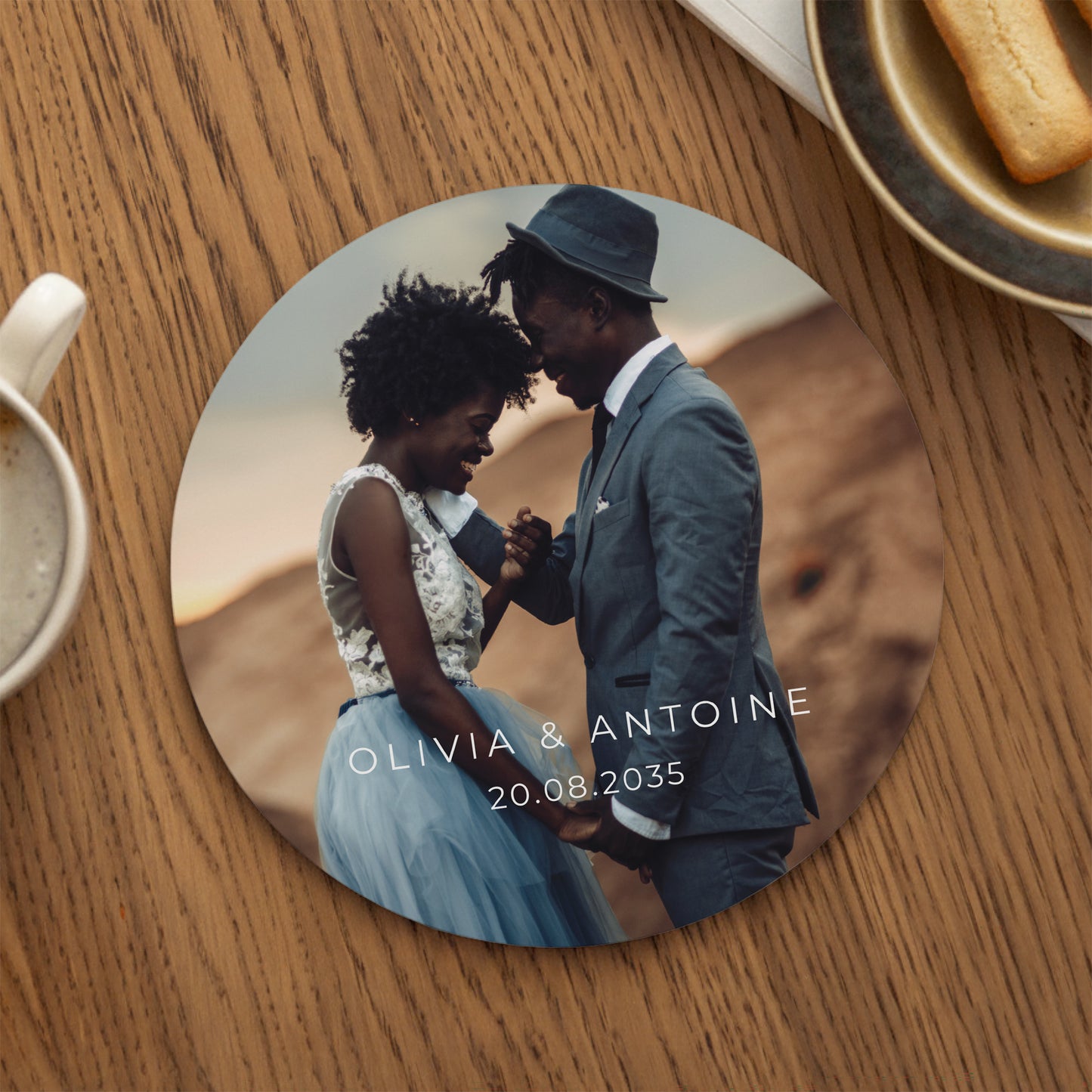 Tapis de souris Rond Le Fil du Bonheur photo N° 1