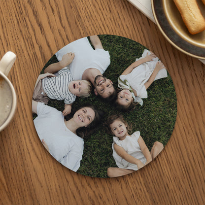 Tapis de souris Rond Maison du Bonheur photo N° 1