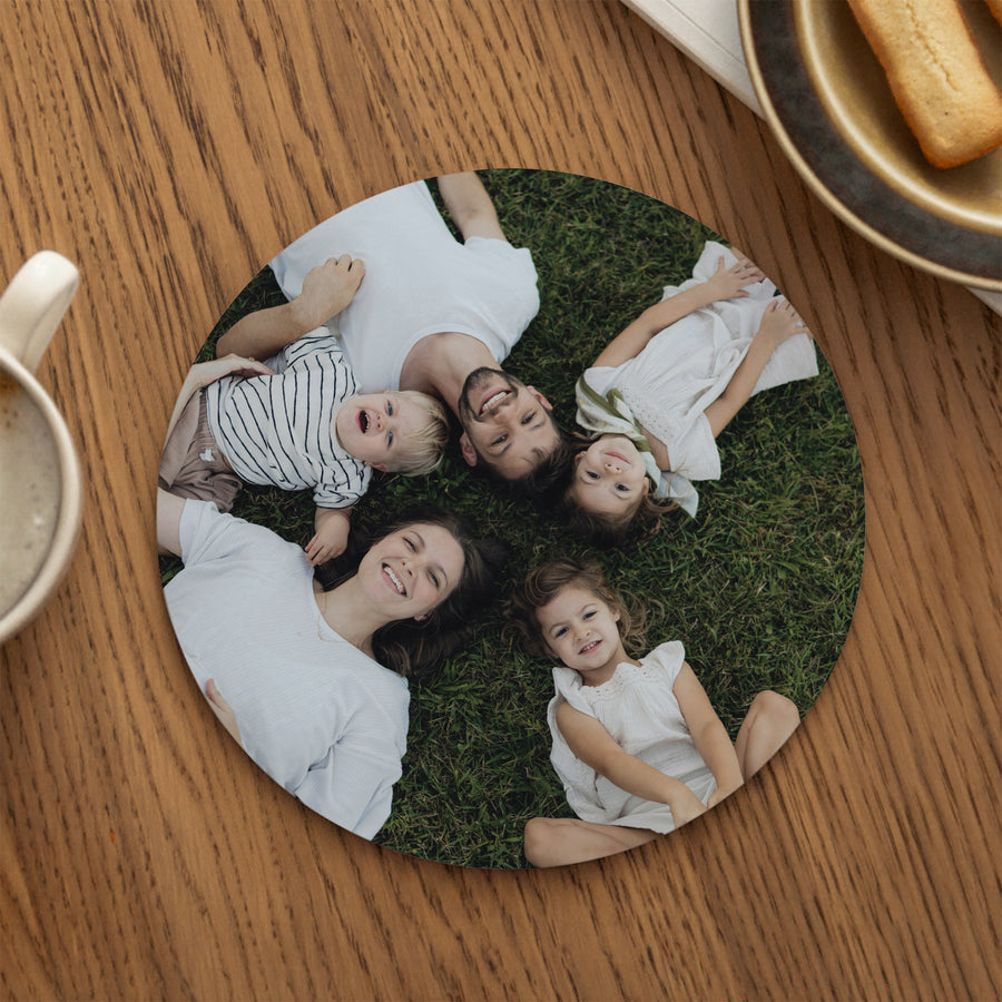 Tapis de souris Rond Maison du Bonheur photo