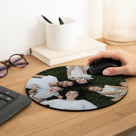 Tapis de souris Rond Maison du Bonheur