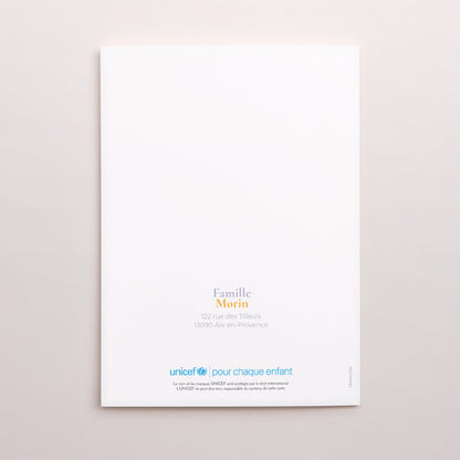 Faire-part Naissance Portrait double volet Lapins jumeaux photo N° 3