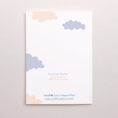 Faire-part Naissance Portrait double volet Double livraison d'amour photo N° 3