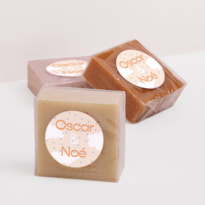 Sticker Naissance Rond Double livraison d'amour photo N° 2