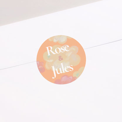 Sticker Naissance Rond Un nuage pour deux photo N° 1