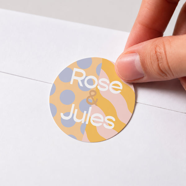 Sticker Naissance Rond Double cocons photo