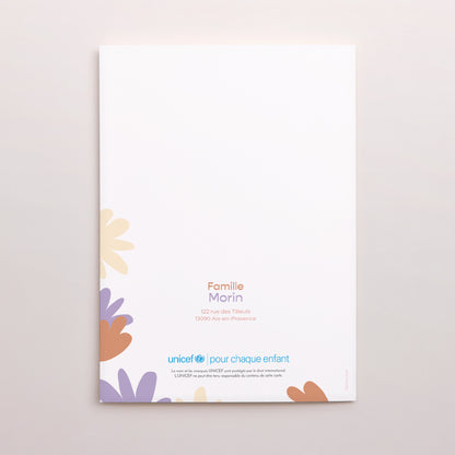 Faire-part Naissance Portrait double volet Deux doux cocons photo N° 3