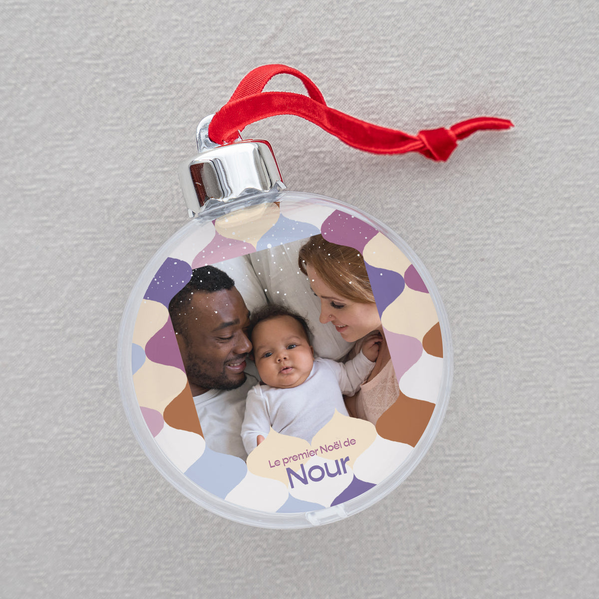 Boule de Noël Fin d'année Ronde Ondes d'hiver photo N° 2