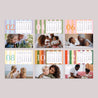 Calendrier Fin d'année 6 cartes Rayures de saison photo N° 4