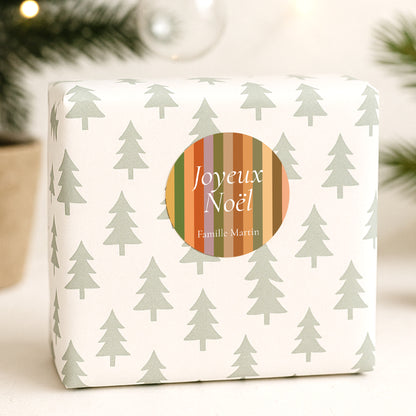 Sticker Fin d'année Rond Rayures de saison photo N° 1