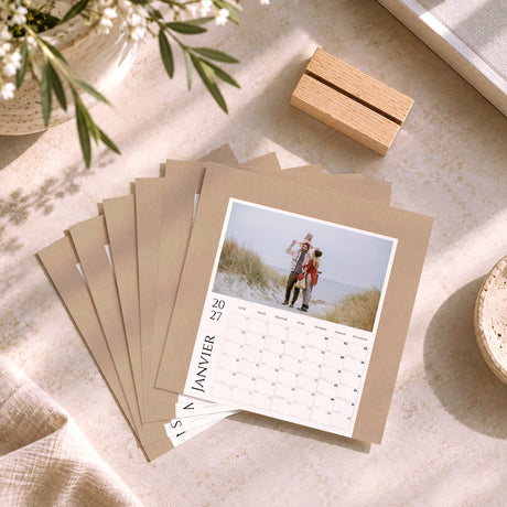 Calendrier Fin d'année 6 cartes Instant Naturel