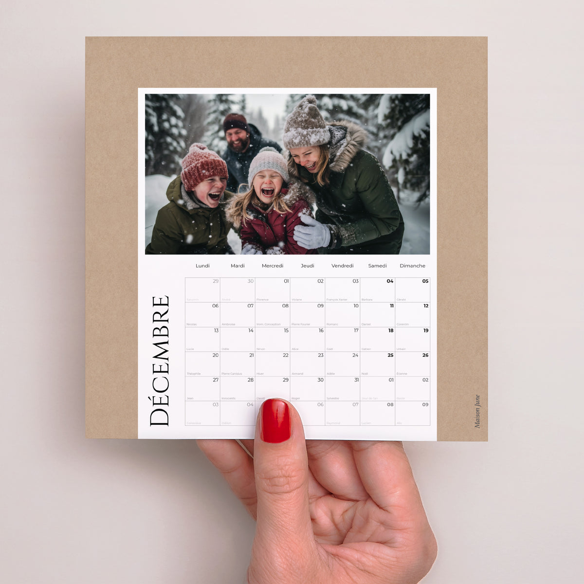 Calendrier Fin d'année 6 cartes Instant Naturel photo N° 5