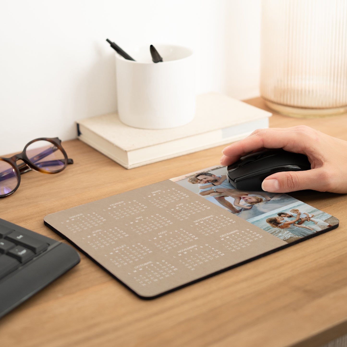 Tapis de souris Fin d'année Rectangle Instant Naturel photo N° 2