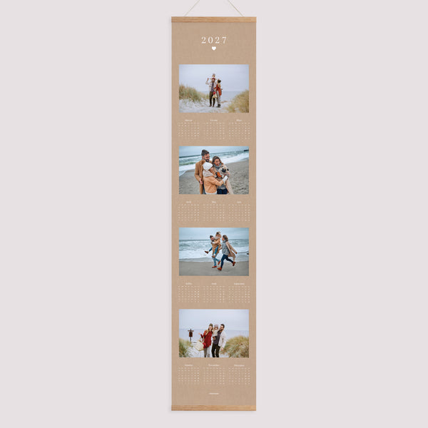 Calendrier Fin d'année Papier Instant Naturel photo