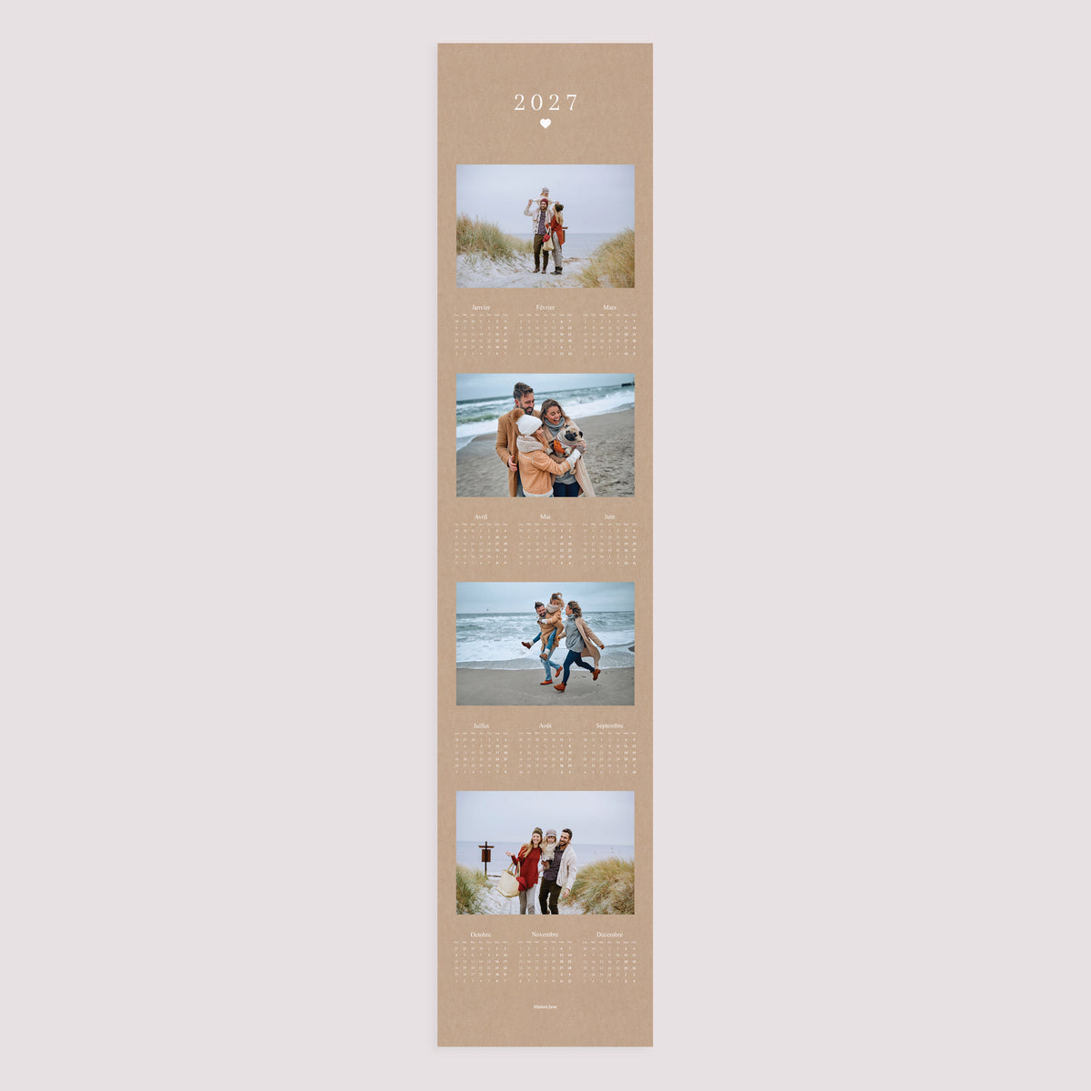 Calendrier Fin d'année Papier Instant Naturel photo N° 3