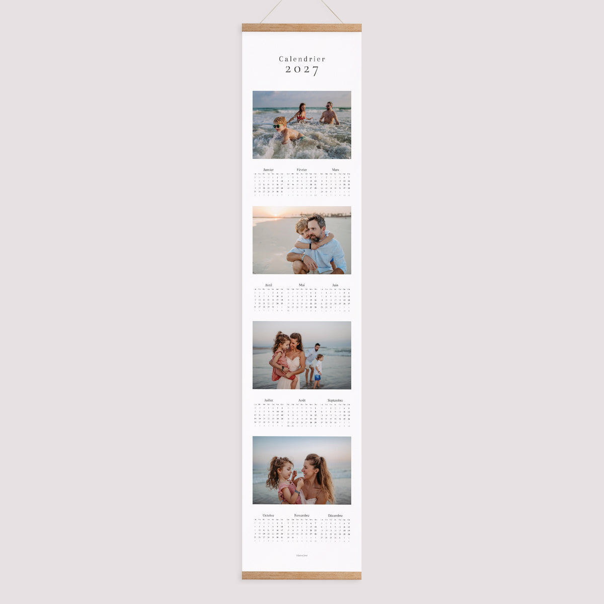 Calendrier Fin d'année Papier Cadres de Vie photo N° 1