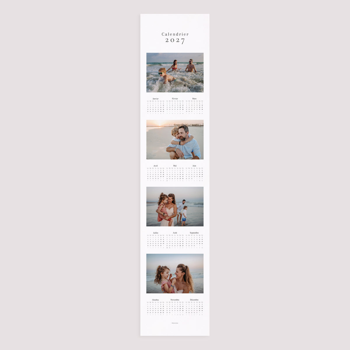 Calendrier Fin d'année Papier Cadres de Vie photo N° 3