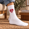 Chaussettes femme Blanches Au cœur de l’amour photo N° 2