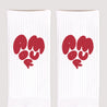 Chaussettes homme Blanches Au cœur de l’amour photo N° 3