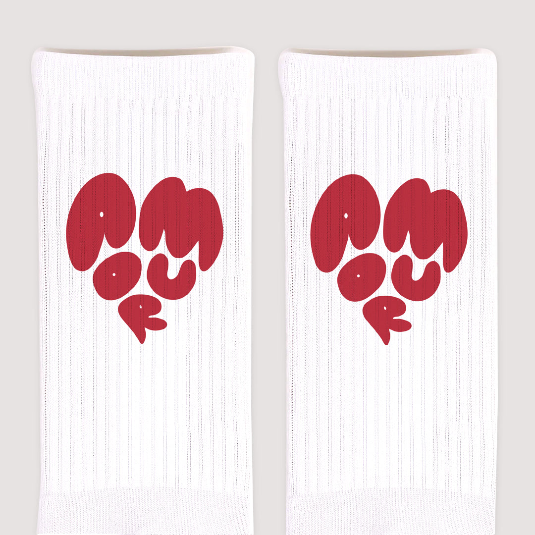 Chaussettes enfant Blanches Au cœur de l’amour photo N° 3