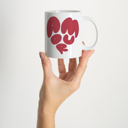 Mug Blanc Au cœur de l’amour photo N° 2