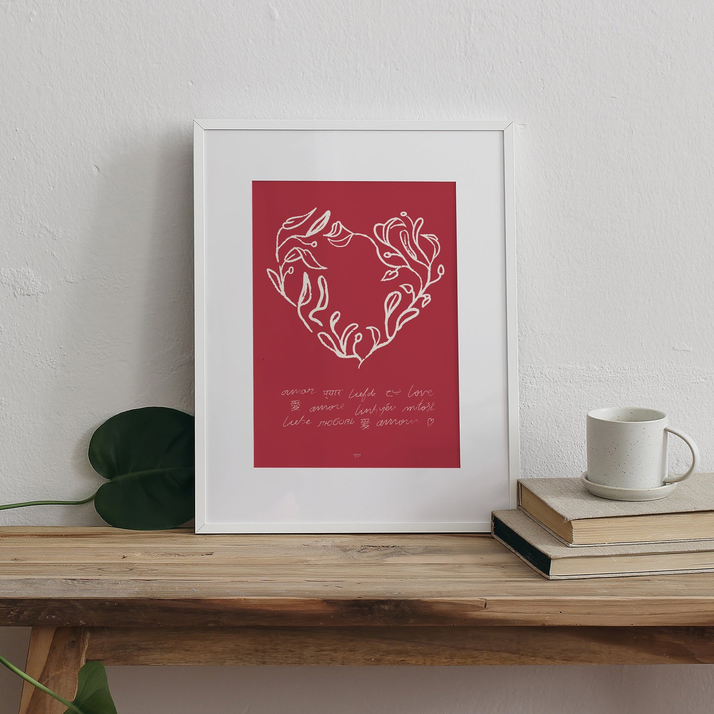 Affiche Portrait Cœur sauvage rouge photo N° 3