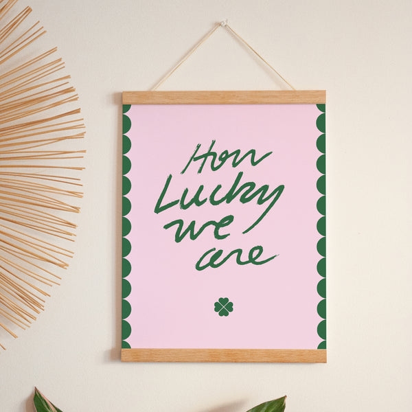Affiche Portrait 30 x 40 cm How lucky we are photo
