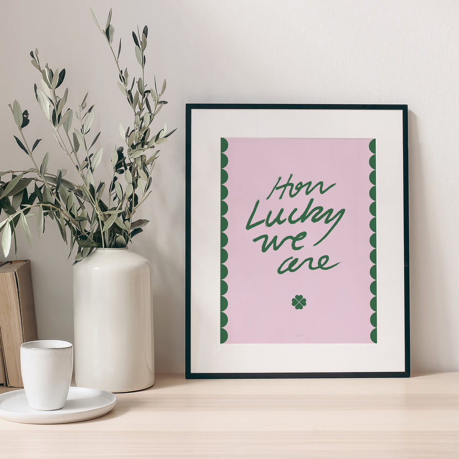 Affiche Portrait How lucky we are photo