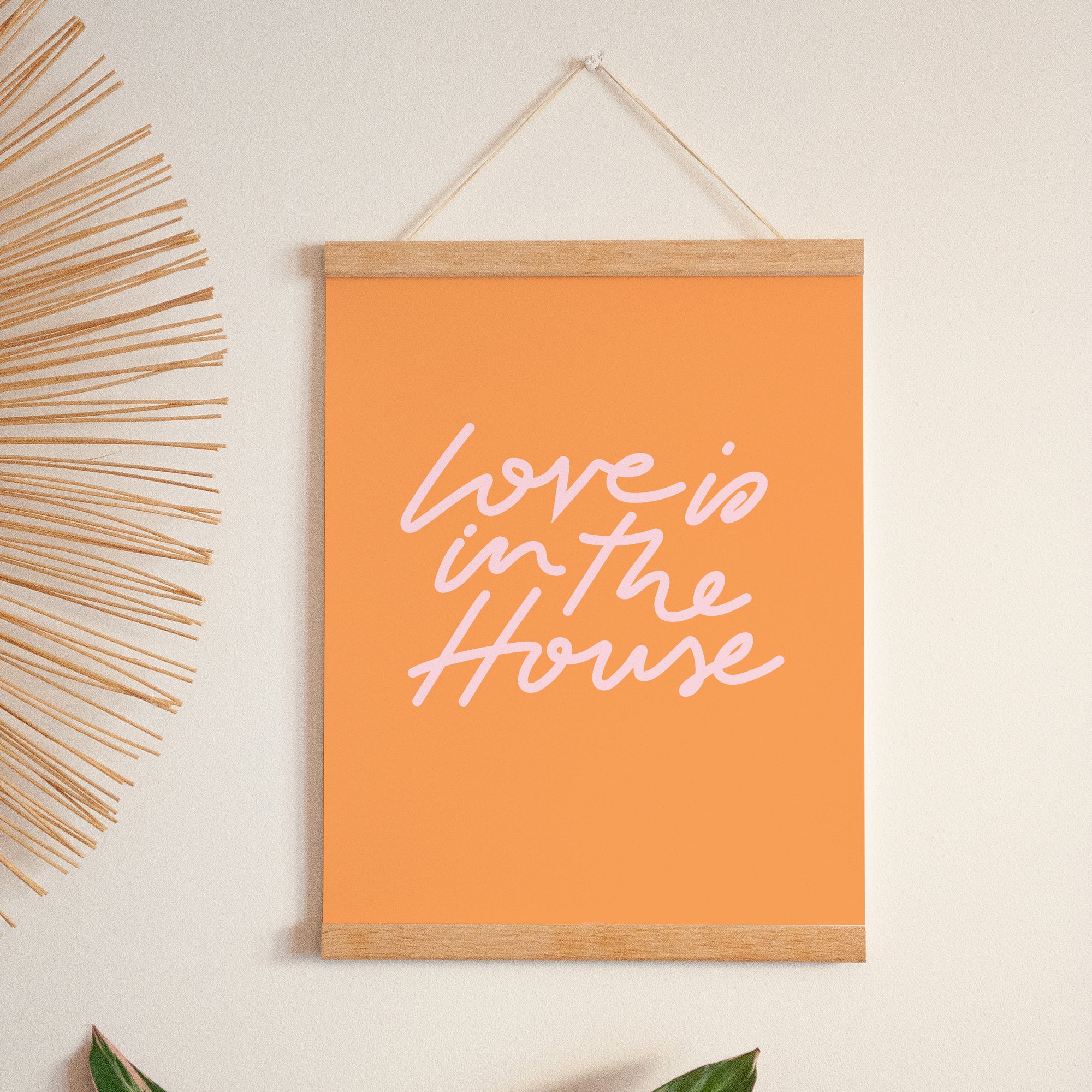 Affiche Portrait 30 x 40 cm Love is in the house photo N° 1