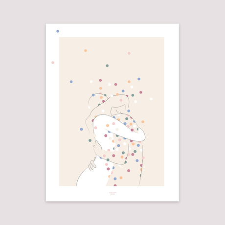 Affiche Portrait 30 x 40 cm Les grands amoureux